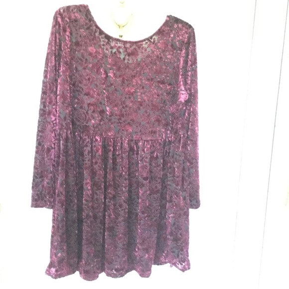 velvet babydoll dress womens